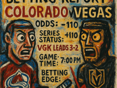 NHL Playoff Betting Report: Colorado Avalanche vs Vegas Golden Knights – Odds, Series Status, Game Time, and Betting Edge