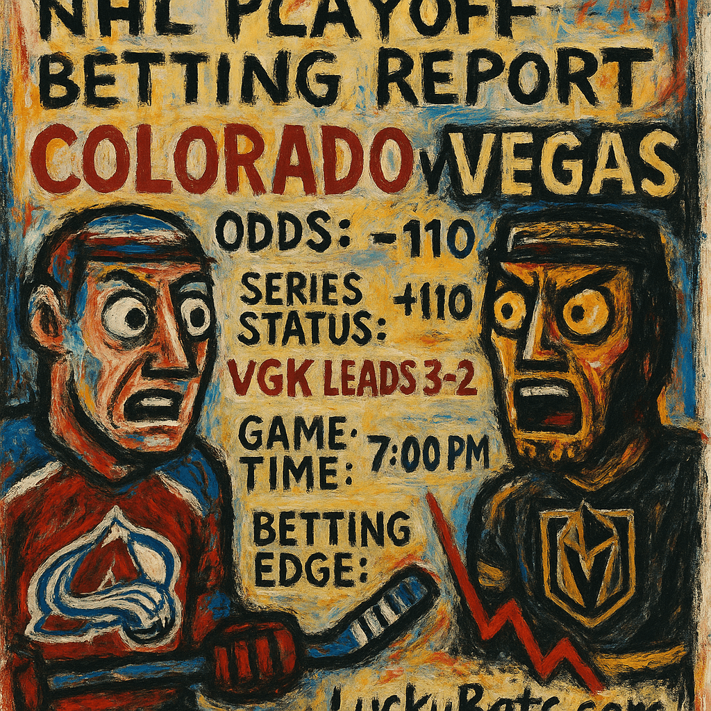 NHL Playoff Betting Report: Colorado Avalanche vs Vegas Golden Knights - Odds, Series Status, Game Time, and Betting Edg
