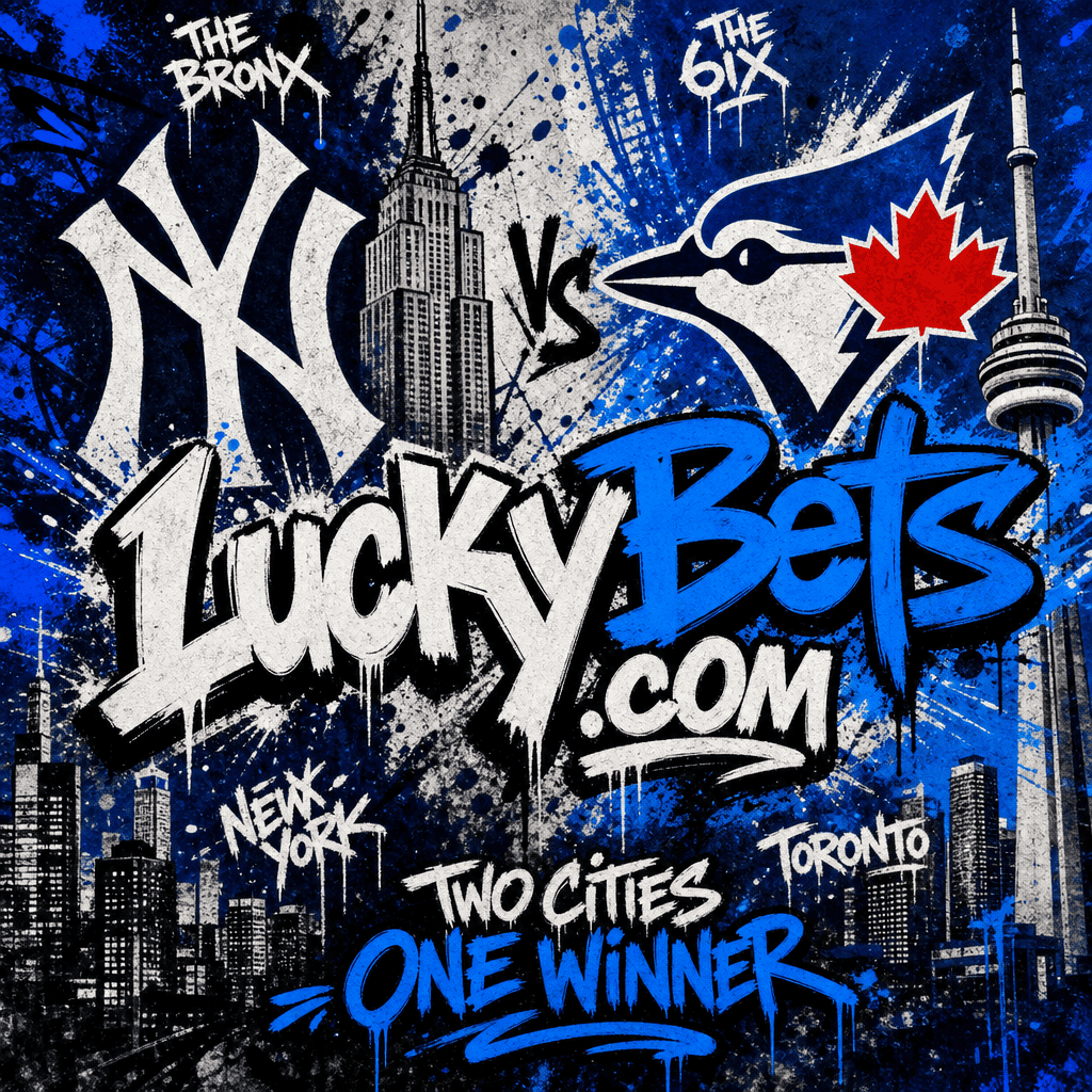 Yankees vs Blue Jays Graffiti Art