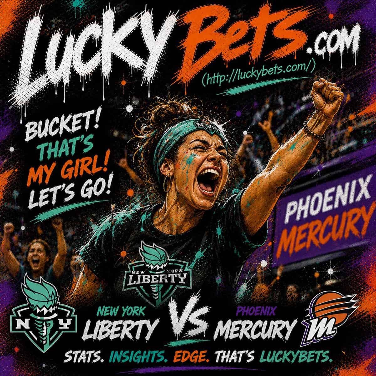 NY Liberty vs Phoenix Mercury Artwork